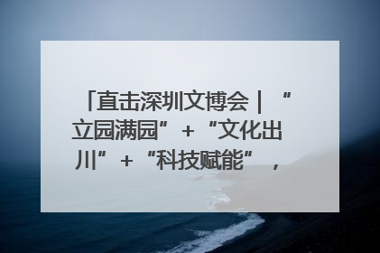 直击深圳文博会｜“立园满园”+“文化出川”+“科技赋能”，成都传媒发布三大文创领域合作清单